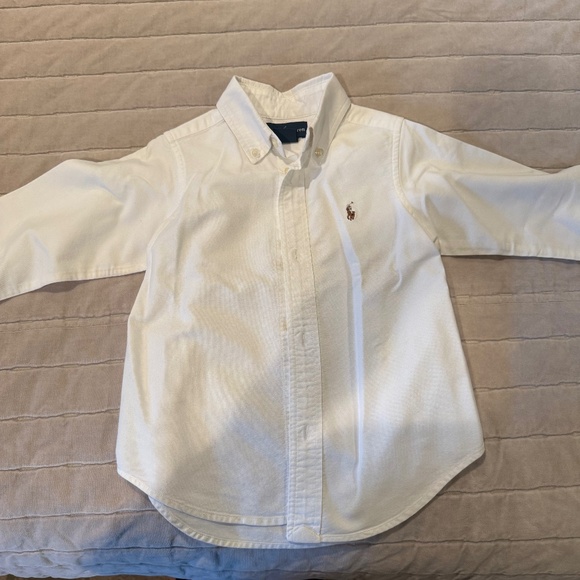 Ralph Lauren white long sleeve button down - Picture 1 of 3